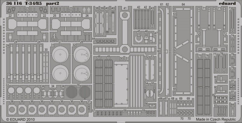 Eduard 36116 T-34/85 1/35 AFV Club – image 2