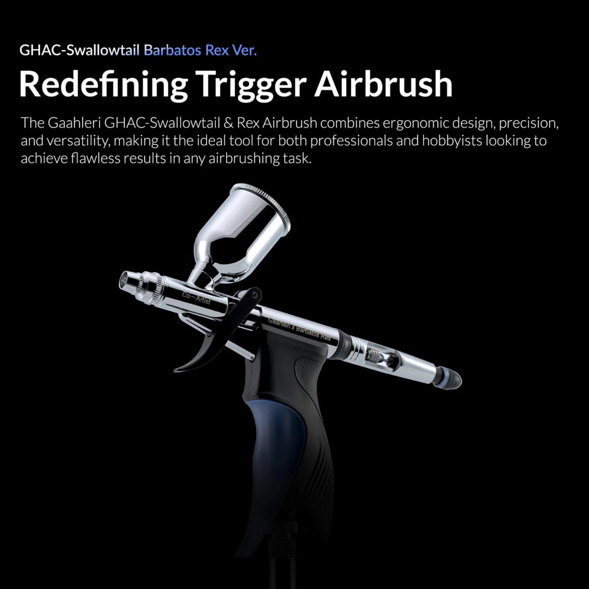 Gaahleri 42564 Ace Series GHAC-Swallowtail &amp; Barbatos Rex 0,28 &amp; 0,5 &amp; 0,7 mm Airbrush