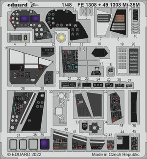 Eduard 491308 Mi-35M intérieur ZVEZDA 1/48