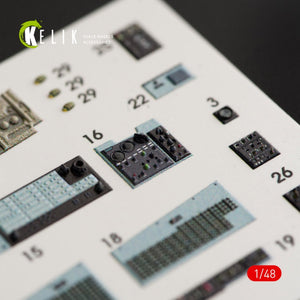 Décalcomanies 3D intérieures KELIK K48027 pour maquette Tamiya au 1/48 – Bild 2