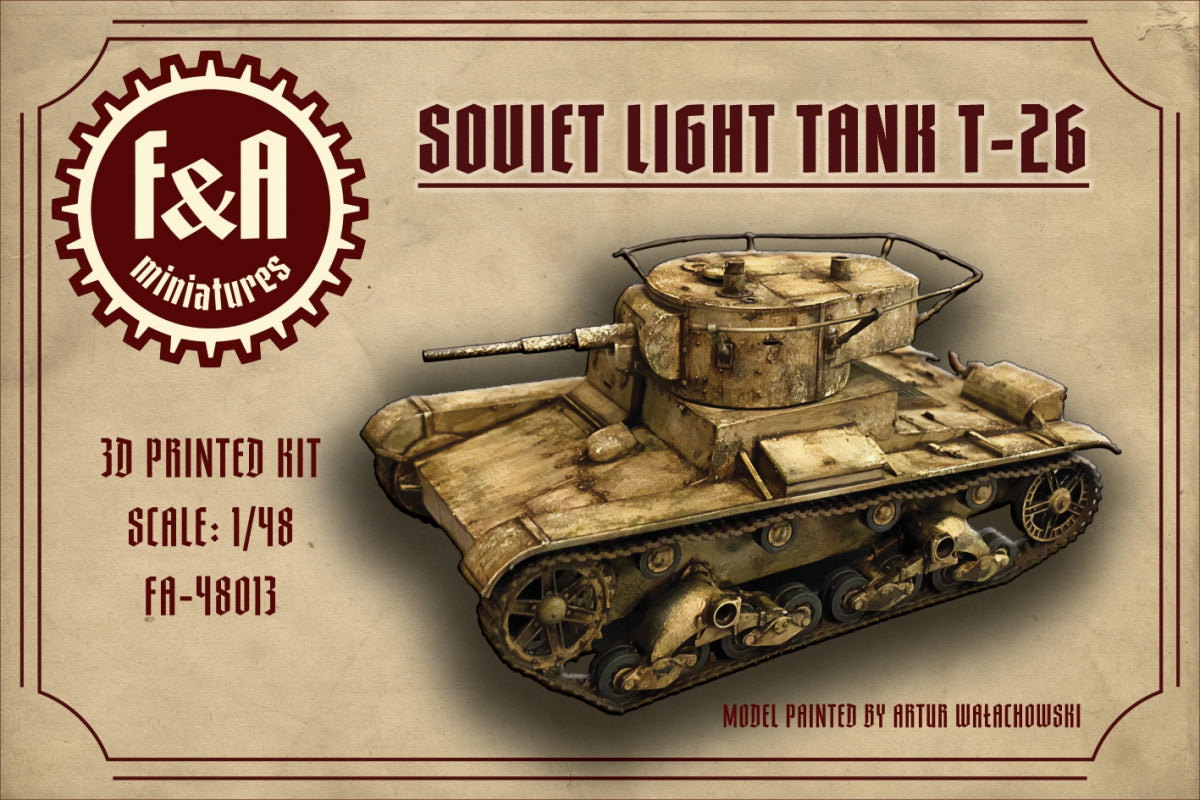 F&amp;A Miniatures FA-48013 T-26 Char léger 1/48
