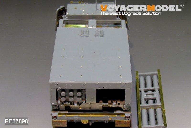 Voyager modèle PE35898 moderne US M270A1 Mittlere Artillerie Racketen système de base pour TRUMPETER 1/35 – image 8