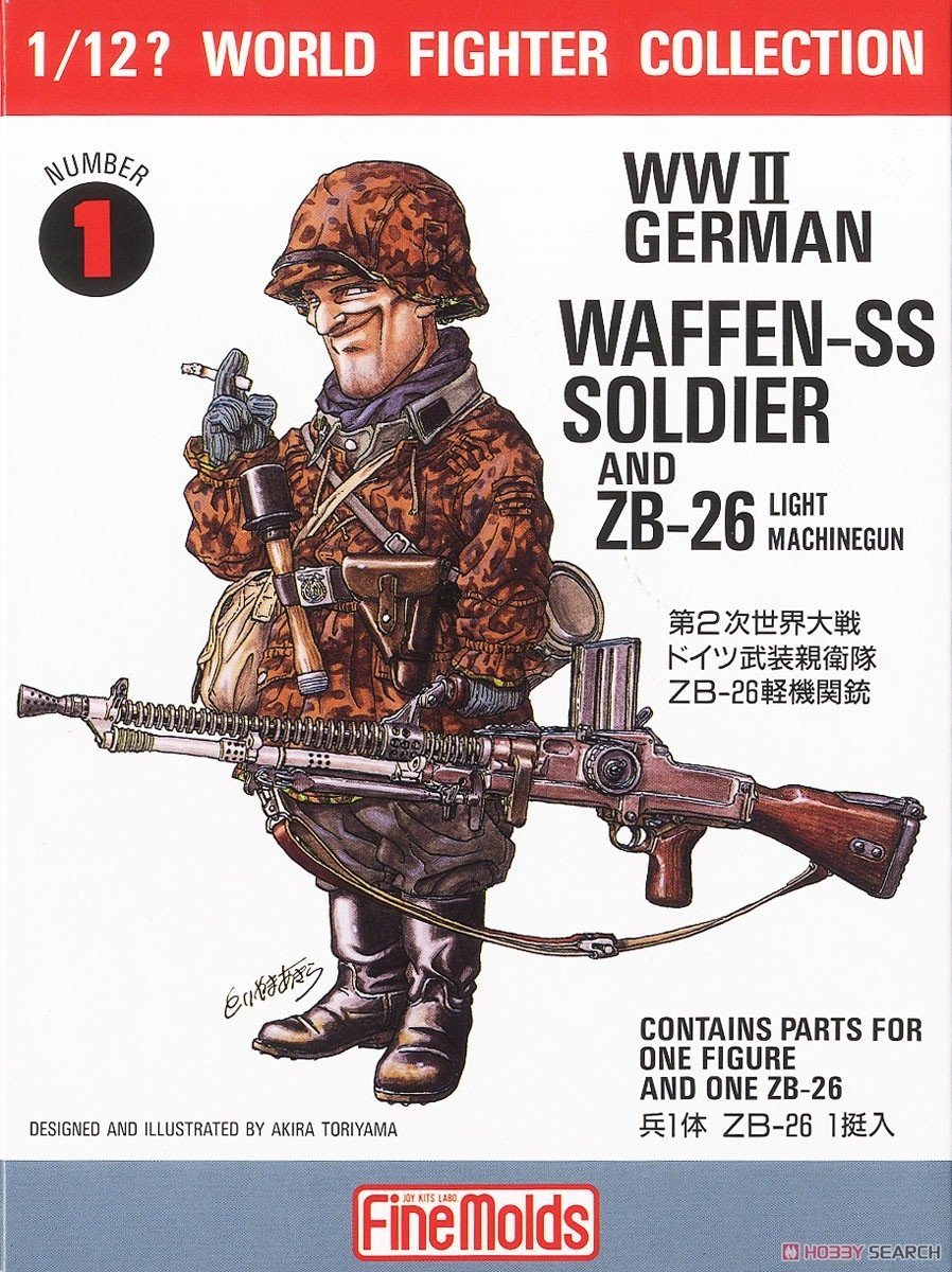 FineMolds FT1 W.W.II German Soldier & ZB26 1/12