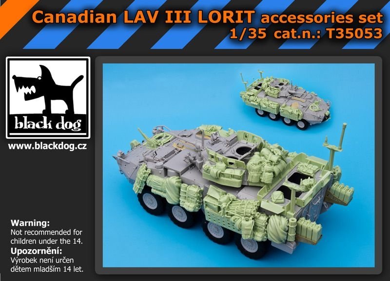 Ensemble d&amp;#39;accessoires Black Dog T35053 Canadian Lav III Lorit 1/35