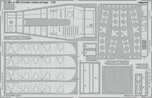 Train d&amp;#39;atterrissage Eduard 32464 A-26C Invader pour HOBBY BOSS 1/32