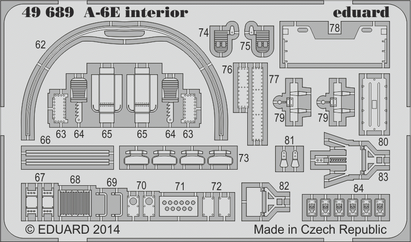 Eduard 49689 A-6E intérieur SA HOBBY BOSS 1/48 – immagine 2