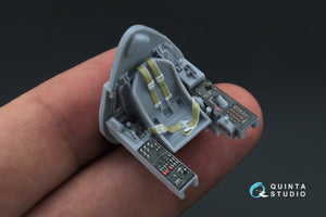 Intérieur imprimé en 3D et coloré sur papier décalcomanie Quinta Studio QD48111 F4U-1A Corsair (pour maquette Tamiya) 1/48 – image 4