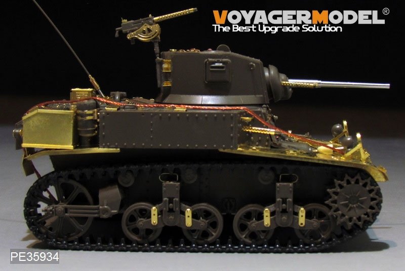 Maquette Voyager PE35934, char léger américain M3 Stuart de la Seconde Guerre mondiale (modèle de base) pour Tamiya 35360 au 1/35 – image 17