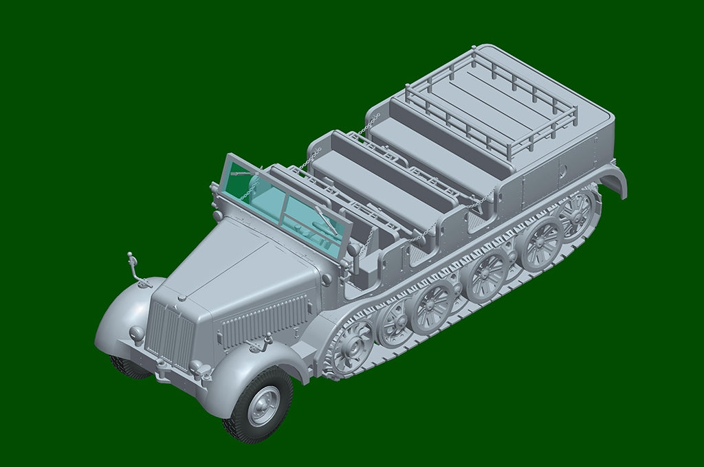 Trumpeter 07403 allemand Sd.Kfz. 8 Schwerer Zugkraftwagen 12t 1/72  – immagine 11
