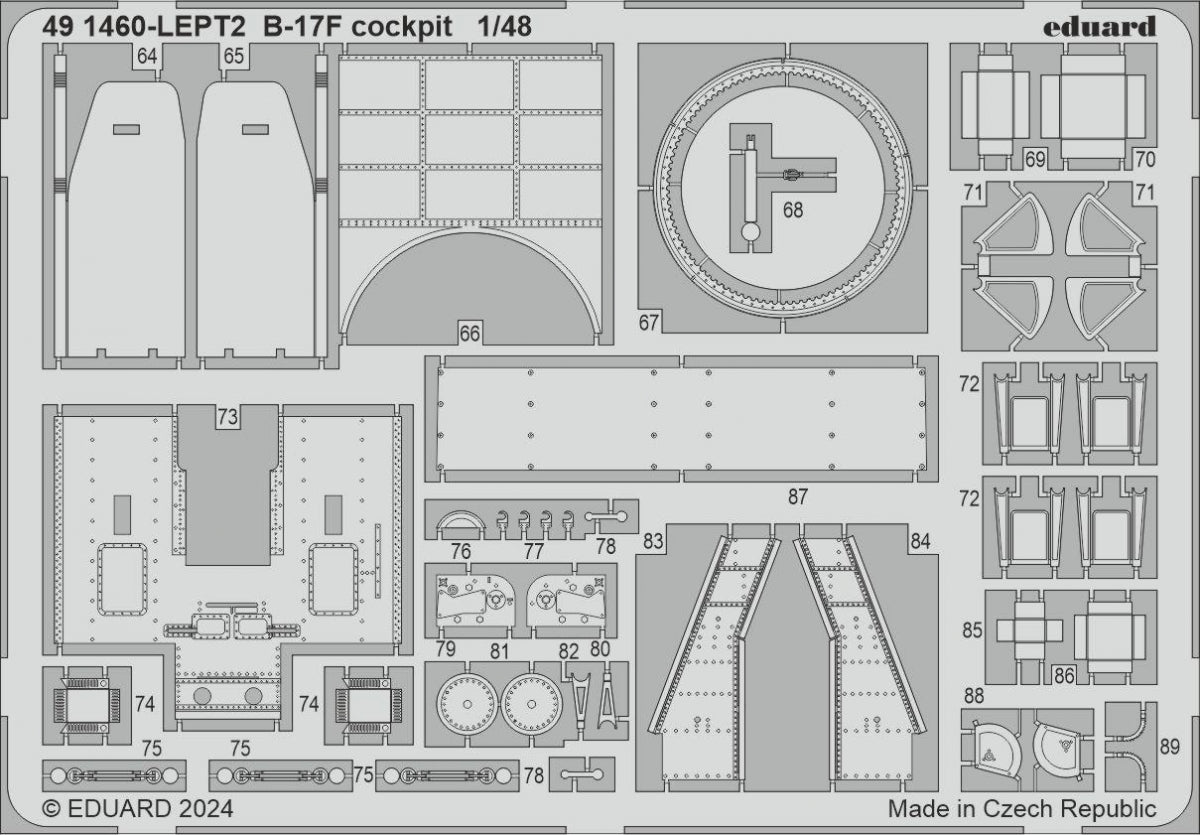 Cockpit Eduard 491460 B-17F EDUARD 1/48 – image 2
