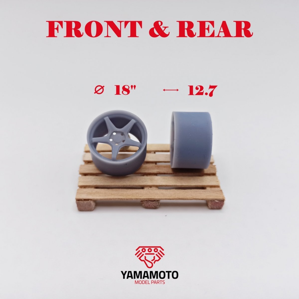 Yamamoto Model Parts YMPRIM7 Enkei TS-5 18&amp;quot; Nuts 1/24 – zdjęcie 2
