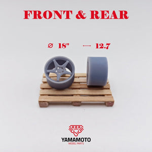 Yamamoto Model Parts YMPRIM7 Enkei TS-5 18&amp;quot; Nuts 1/24 – zdjęcie 2