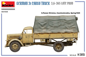 MiniArt 35459 Camion cargo allemand 3 tonnes, production tardive, échelle 1/35 – imagen 15