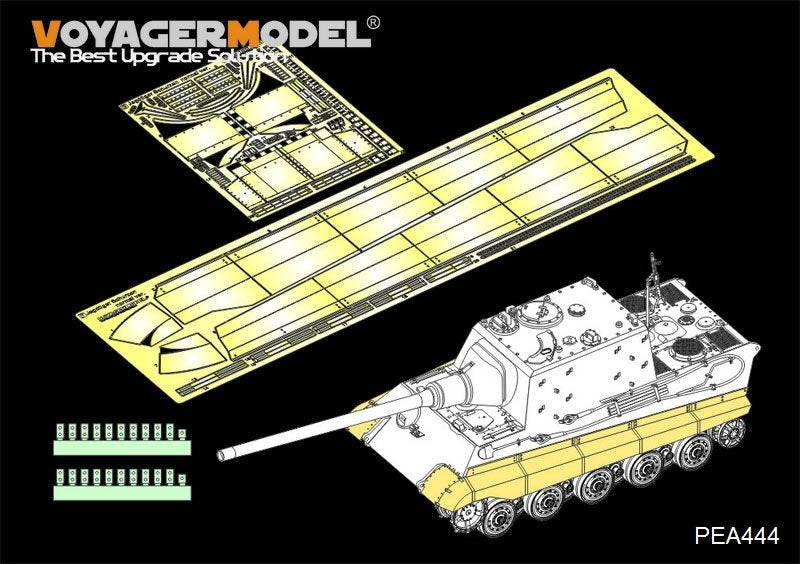 Voyager modèle PEA444 WWII allemand Sd.Kfz.186 Panzerjäger "Jagdtiger" Schurzen Version normale (pour TAKOM) 1/35
