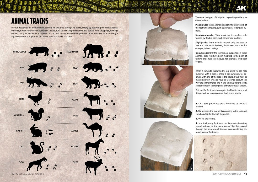 AK Interactive AK518 AK LEARNING 14 : PEINTURE DE FIGURINES D&amp;#39;ANIMAUX (Anglais) – Bild 4