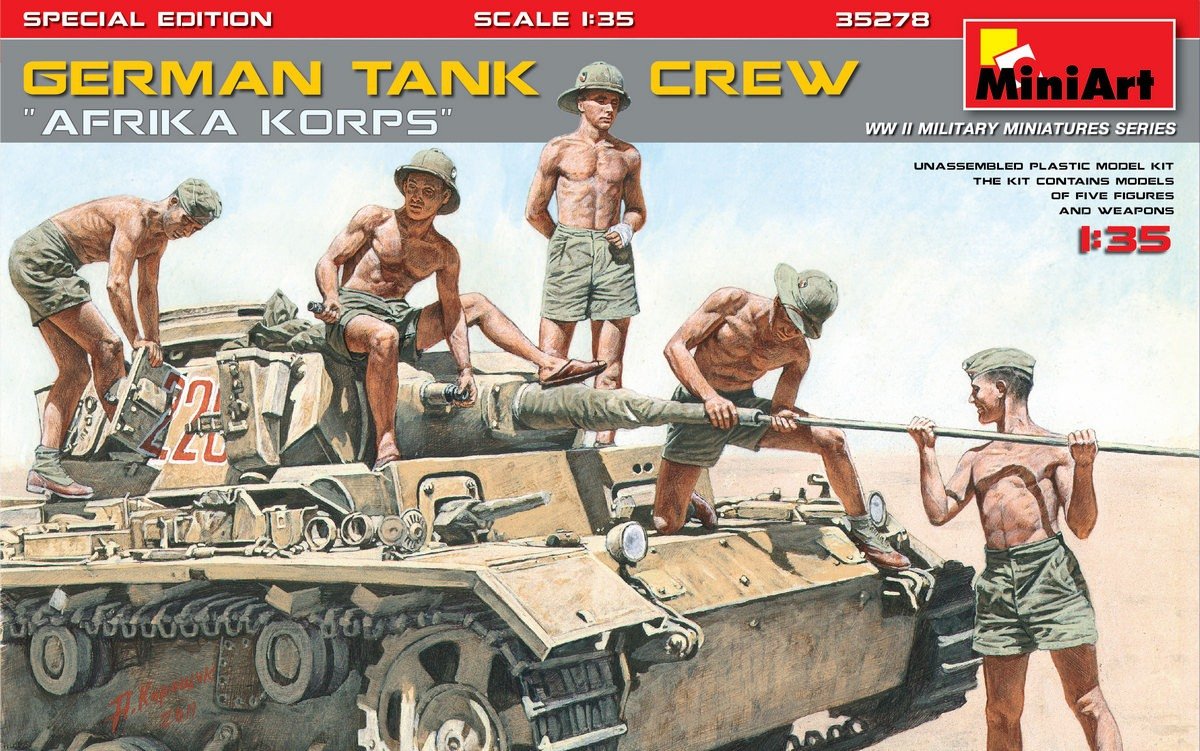 MiniArt 35278 Équipage de char allemand Africa Korps - Édition spéciale 1/35