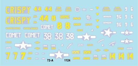 Star Decals 72-A1124 GUERRES DU PACIFIQUE AMÉRICAINES - IWO JIMA Chars Sherman USMC 1/72 – Bild 3