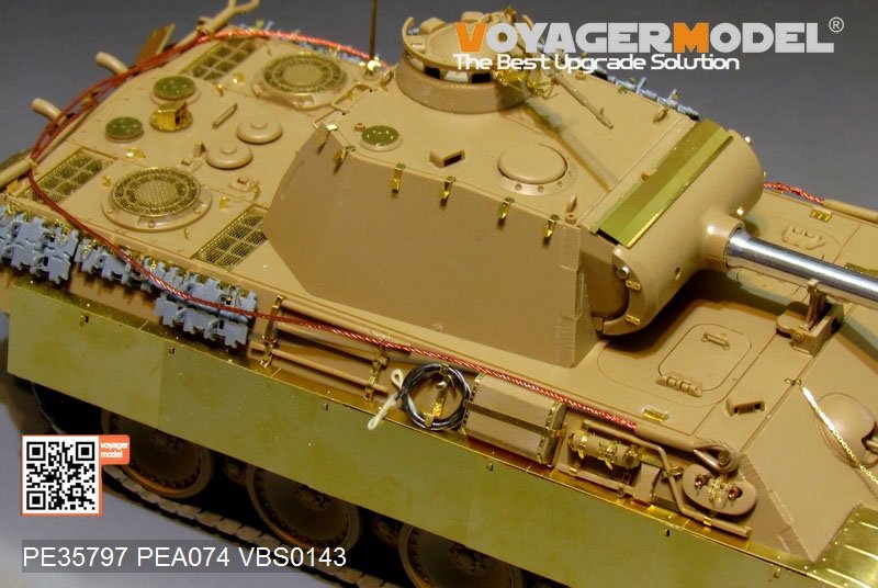 Maquette Voyager PE35797 Panther G allemand de la Seconde Guerre mondiale, version de base (pour TAMIYA 35170/35174), échelle 1/35 – immagine 3