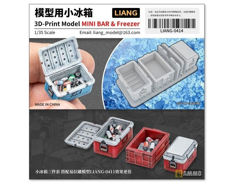 Modèle imprimé en 3D Liang 0414 Mini-bar et congélateur 1/35 – Bild 2
