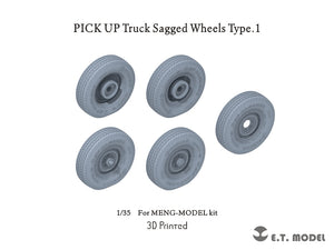 Camionnette ET Model P35-162, roues affaissées, type 1, échelle 1/35
