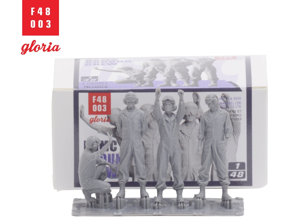 Gloria F48003 USMC Ground Crew 4 figurines imprimées en 3D 1/48 – Bild 3