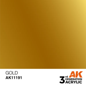 AK Interactive AK11191 GOLD – MÉTALLIQUE 17 ml