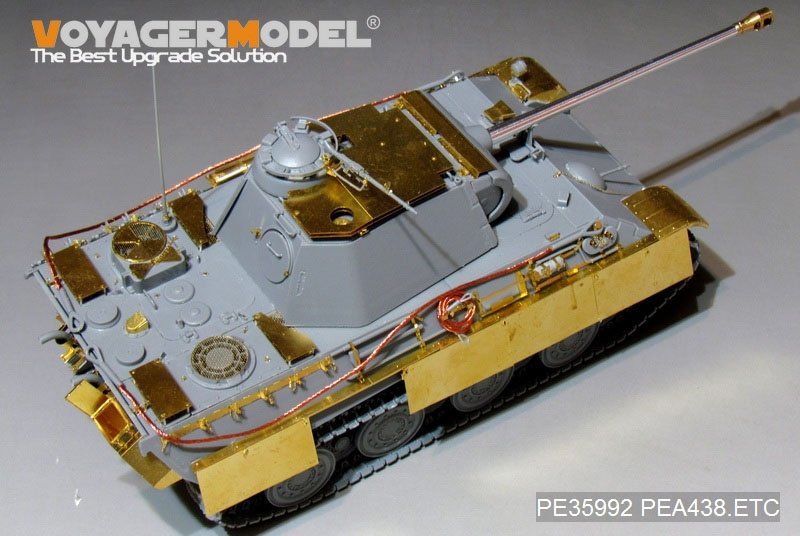 Maquette Voyager PEA438, char antiaérien allemand Panther A/G Pz.Rgt.26 de la Seconde Guerre mondiale (pour TAKOM 2119/2120/2121), échelle 1/35 – image 6