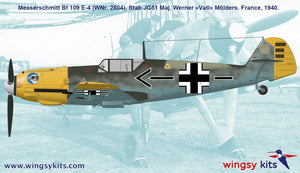 Maquette Wingsy D5-10 Chasseur allemand de la Seconde Guerre mondiale MESSERSCHMITT Bf 109 E-4 1/48 – immagine 4