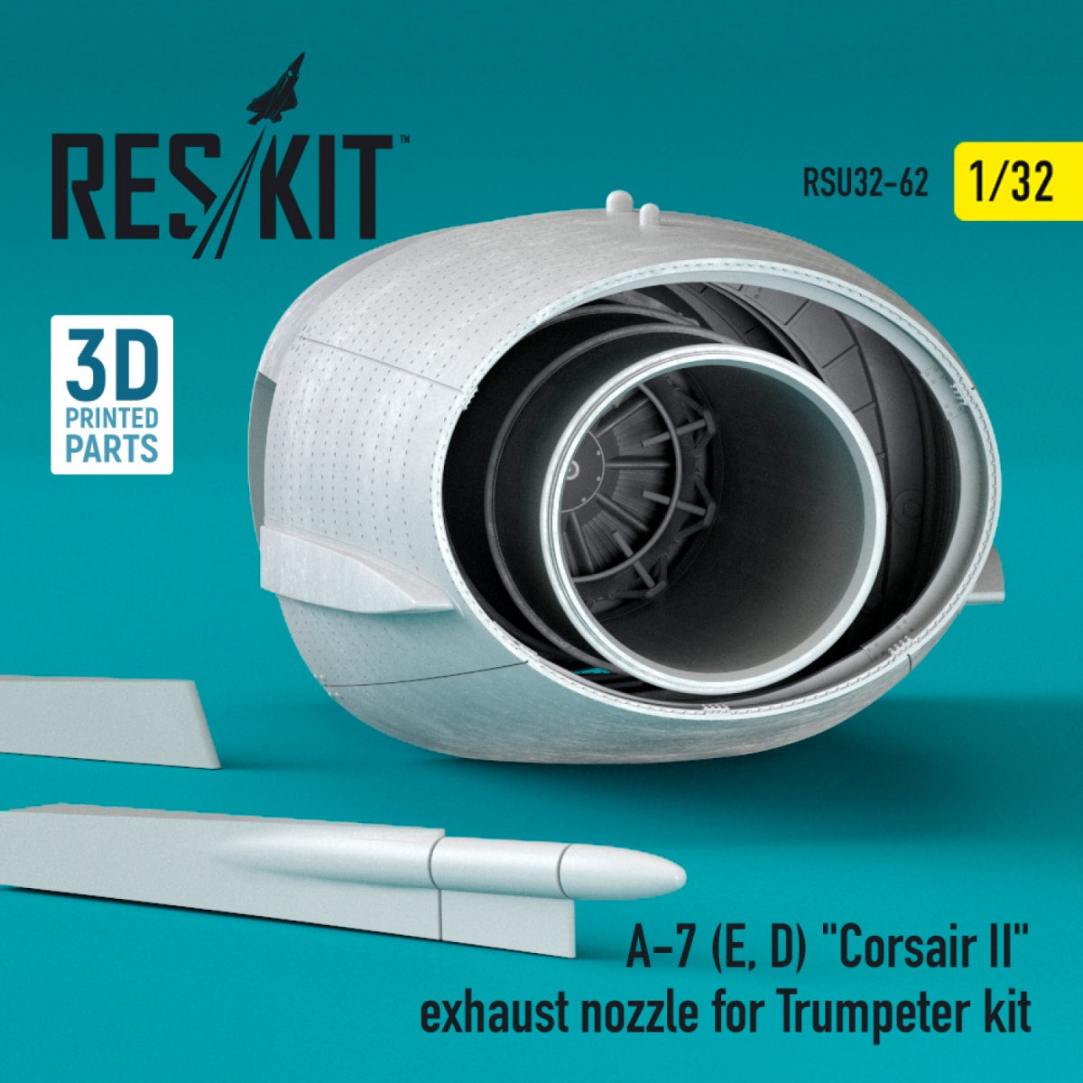 RESKIT RSU32-0062 A-7 (E, D) « CORSAIR II » TUYAU D'ÉCHAPPEMENT POUR MAQUETTE TRUMPETER 1/32