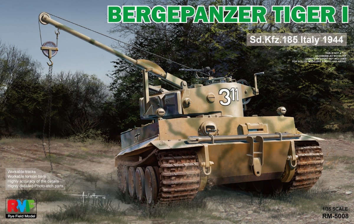 Maquette Rye Field 5008 Bergerpanzer Tiger I 1/35