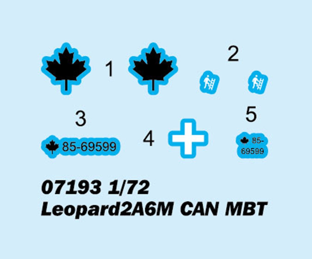 Trumpeter 07193 Leopard 2A6M CAN MBT 1/72 – immagine 3