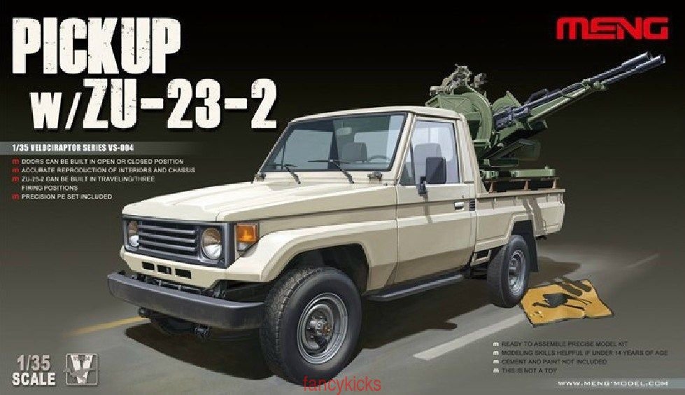 Meng modèle VS-004 Pickup avec ZU-23-2 1/35