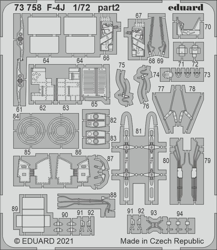 Eduard 73758 F-4J FINE MOLDS 1/72 – image 3