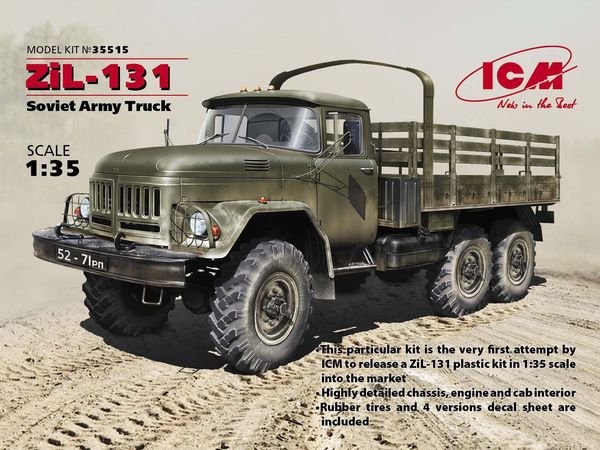 Camion de l&amp;#39;armée soviétique ZiL-131 (1/35) ICM 35515