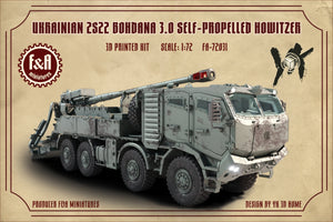 F&amp;A Miniatures FA-72031 2S22 Bohdana 3.0 1/72