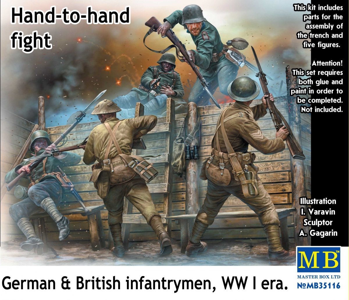Master Box 35116 Combat au corps à corps : fantassins allemands et britanniques, Première Guerre mondiale