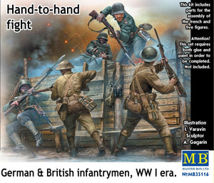 Master Box 35116 Combat au corps à corps : fantassins allemands et britanniques, Première Guerre mondiale