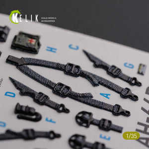 Décalcomanies 3D pour l&amp;#39;intérieur de l&amp;#39;AH-64D Apache (KELIK K35026) pour maquette Meng au 1/35 – imagen 7