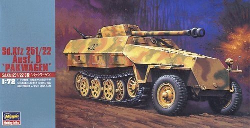 Hasegawa MT45 allemand Sdkfz 251/22 Ausf D 7,5 cm Pakwagon (1/72)