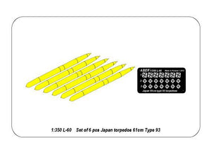 Aber 350L-60 Coffret de 6 torpilles japonaises 61 cm Type 93 (1/350) – Bild 7