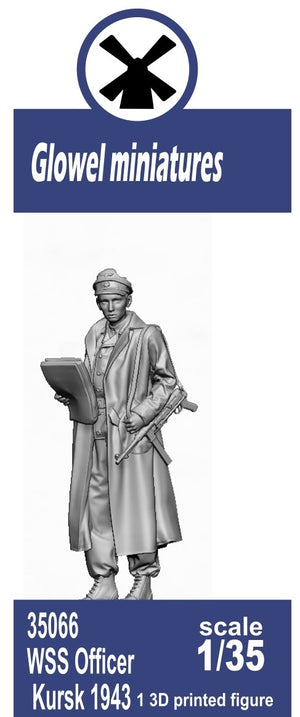 Glowel Miniatures 35066 Officier WSS Koursk 1943 (1 figurine, impression 3D) 1/35
