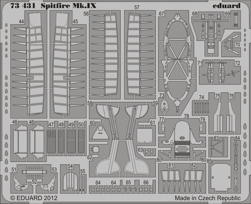 Eduard 73431 Spitfire Mk. IX 1/72 ITALERI – immagine 2
