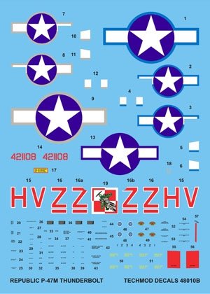 Techmod 48010 - Republic P-47M Thunderbolt 1/48