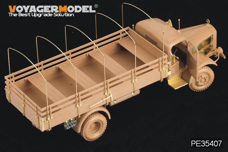 Camion allemand Benz L4500A de la Seconde Guerre mondiale, maquette Voyager PE35407 pour Zvezda 02312, échelle 1/35 – immagine 3