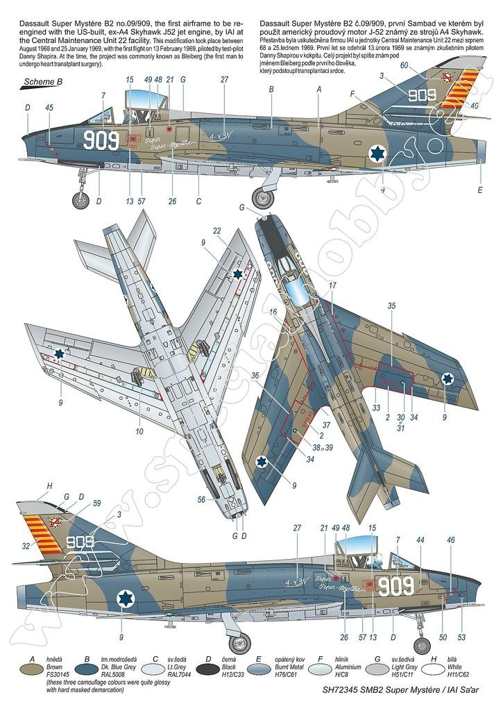 Special Hobby 72345 SMB-2 Super Mystère « Sa&amp;#39;ar – Tempête israélienne dans le ciel » 1/72 – immagine 3