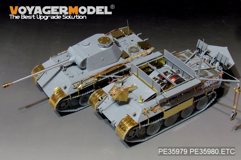 Maquette Voyager PE35983 Char Panther D allemand de la Seconde Guerre mondiale, version tardive de base, pour TAKOM 2104, échelle 1/35 – immagine 2