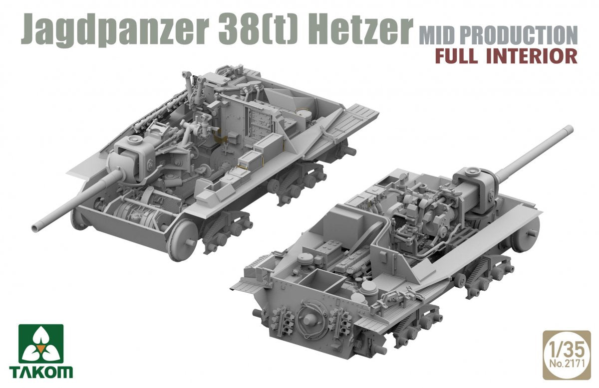 Takom 2171 Jagdpanzer 38(t) Hetzer Mid Production Intérieur complet 1/35 – image 2