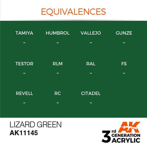 AK Interactive AK11145 VERT LÉZARD – STANDARD 17 ml  – image 3