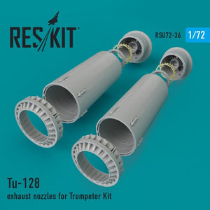RESKIT RSU72-0036 Tu-128 exhaust nozzles for Trumpeter 1/72