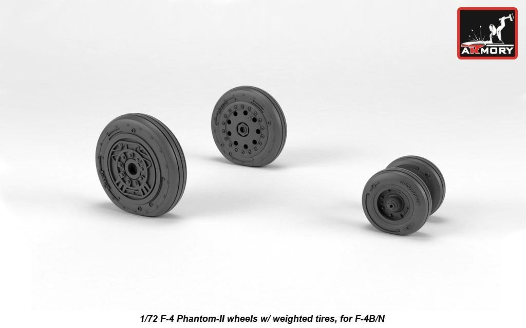 Roues Armory Models AW72328 F-4 Phantom-II avec pneus lestés, échelle 1/72 (début)